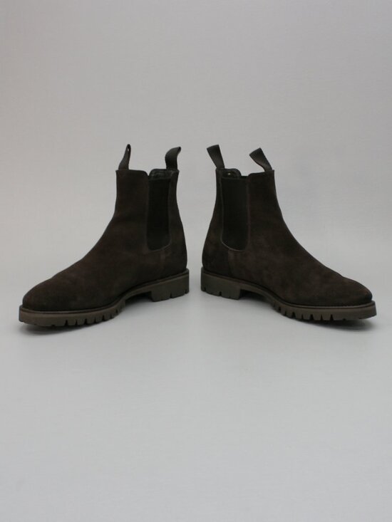 Cavour (8 UK) Men\'s (9 US) Chelsea Brown Suede Pull-on Ankle Vibram Boots Spain main image 10